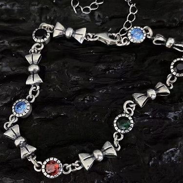 Thai Silver & Zirconia Bow Bracelet
